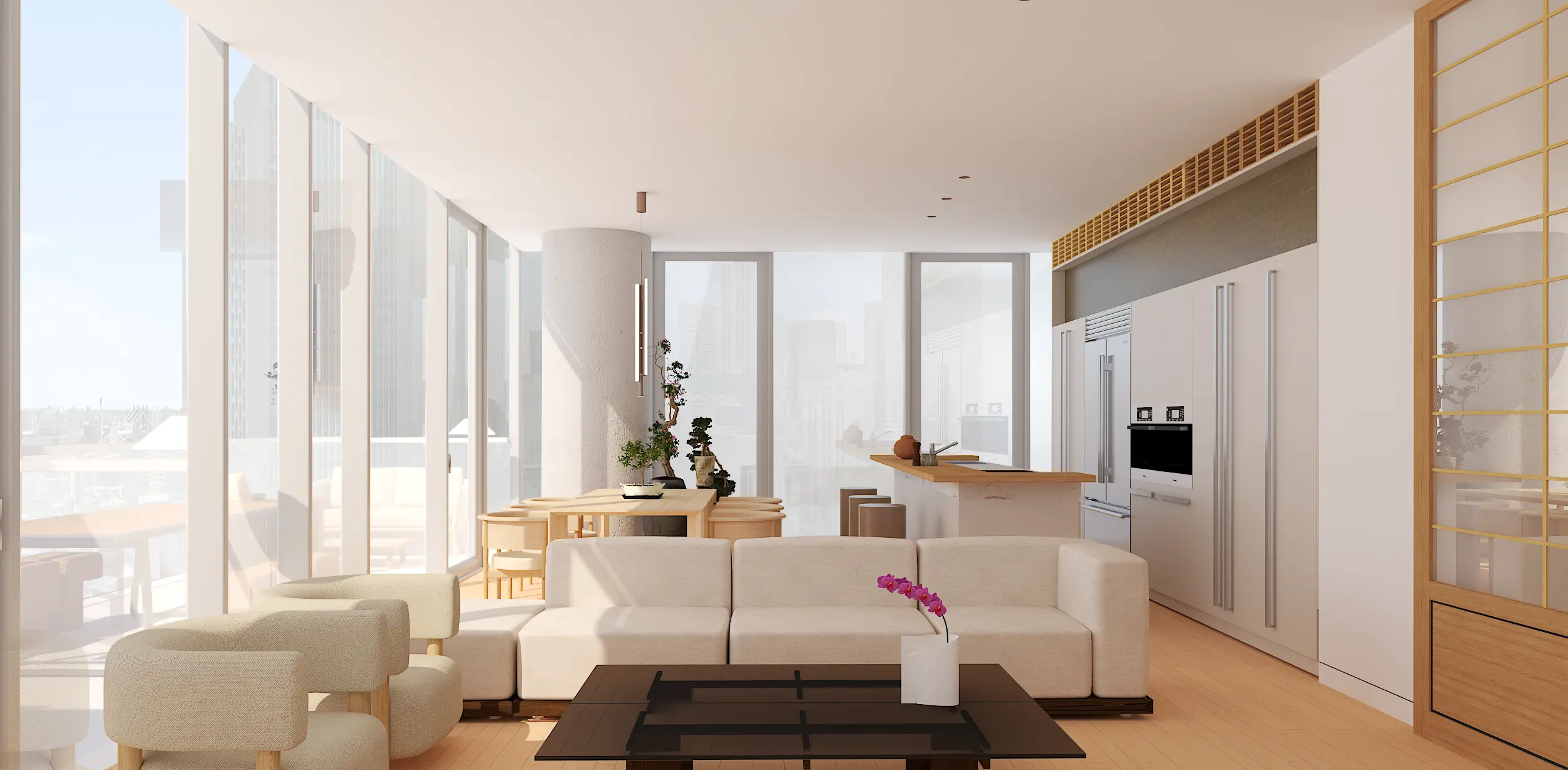 Granatiero Design Studio Manhattan New York 56 Leonard Living 1 Japanese